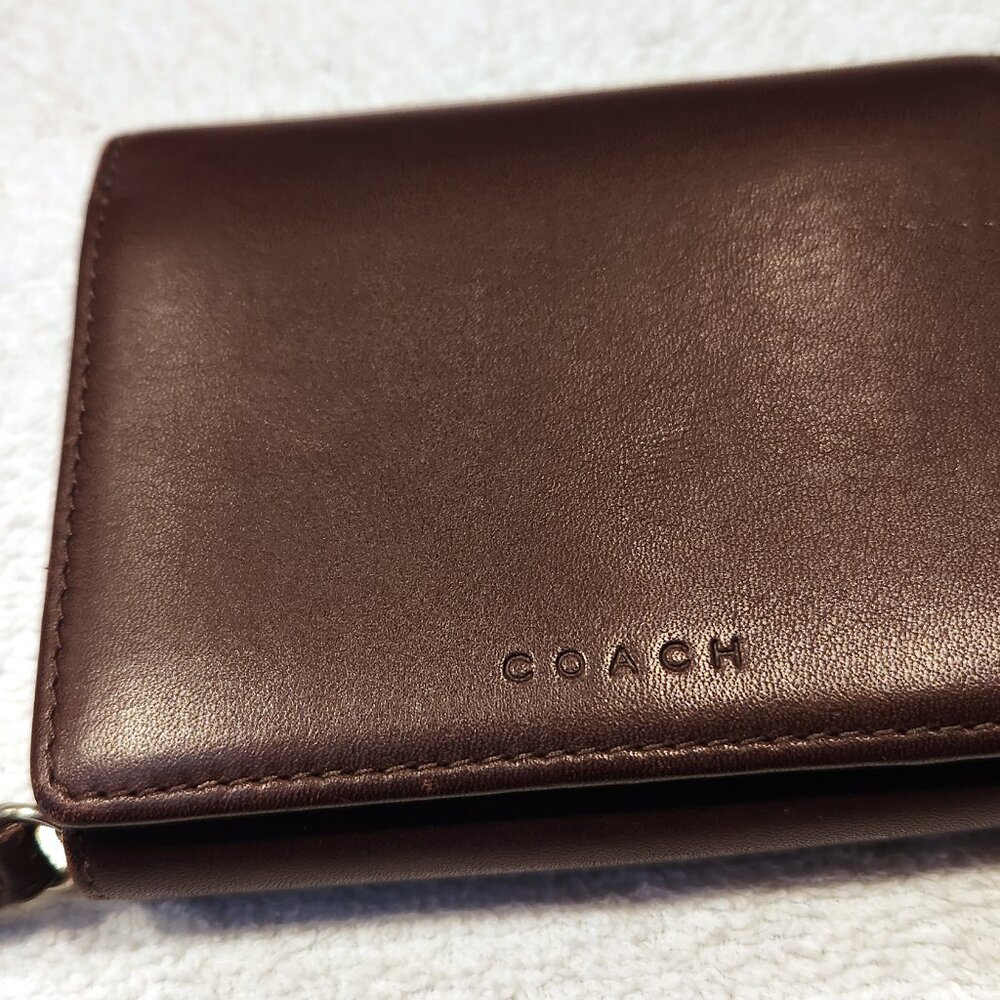 Coach Vintage Compact Multifunction Wallet - Brown - Like New!